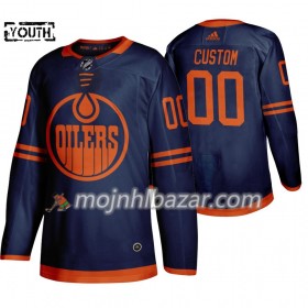 Dresovi Edmonton Oilers Custom Adidas 2019-2020 Plava Authentic - Dječji
